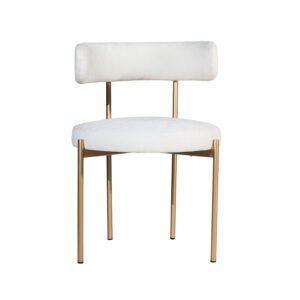 Crescent Oak Lounge Chair with Rounded Backrest Design