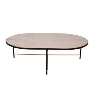 Luxury Ash Burl Oval Nesting Coffee Table Set - Modern Elegance