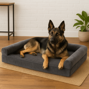 XL Orthopedic Dog Bed – Memory Foam Mattress for Large Dogs, Washable Cover, Non-Slip Base | Fetchzio