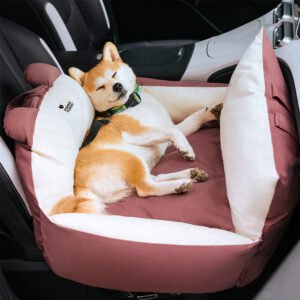 Bear Ears Dog Car Seat Bed – Safe, Cozy, Washable Pet Travel Seat for Small & Medium Dogs