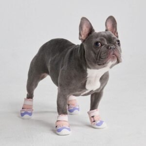 Pink & Purple Hot Pavement Pawtector Dog Shoes